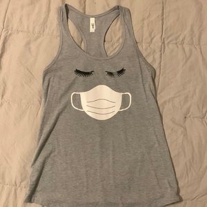 Eyelash mask Covid tank